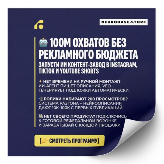 ЗАРАБОТОК НА ИИ КОНТЕНТ-ЗАВОДЕ (2026)