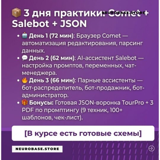 AI-автоматизации Salebot: 3 дня с Comet и Perplexity