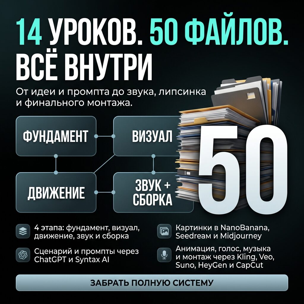 Filmmaker Ai Курс 2026 – Снимай Авторское Кино На Нейросетях Со Смартфона