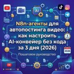 N8n-агенты для автопостинга видео: как настроить AI-конвейер без кода за 3 дня (2026)