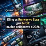 Kling vs Runway vs Sora для b-roll: выбор нейросети в 2026