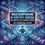 Масштабирование AI-контент-завода: как выйти на 30+ роликов в неделю без команды (2026)