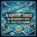 AI контент завод на автопилоте 2026: 30+ видео без съёмок