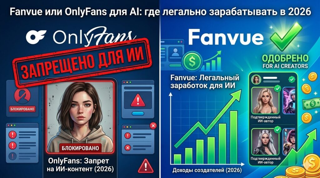 Fanvue Или Onlyfans Для Ai: Где Легально Зарабатывать В 2026 1 Fanvue Или Onlyfans Для Ai: Где Легально Зарабатывать В 2026