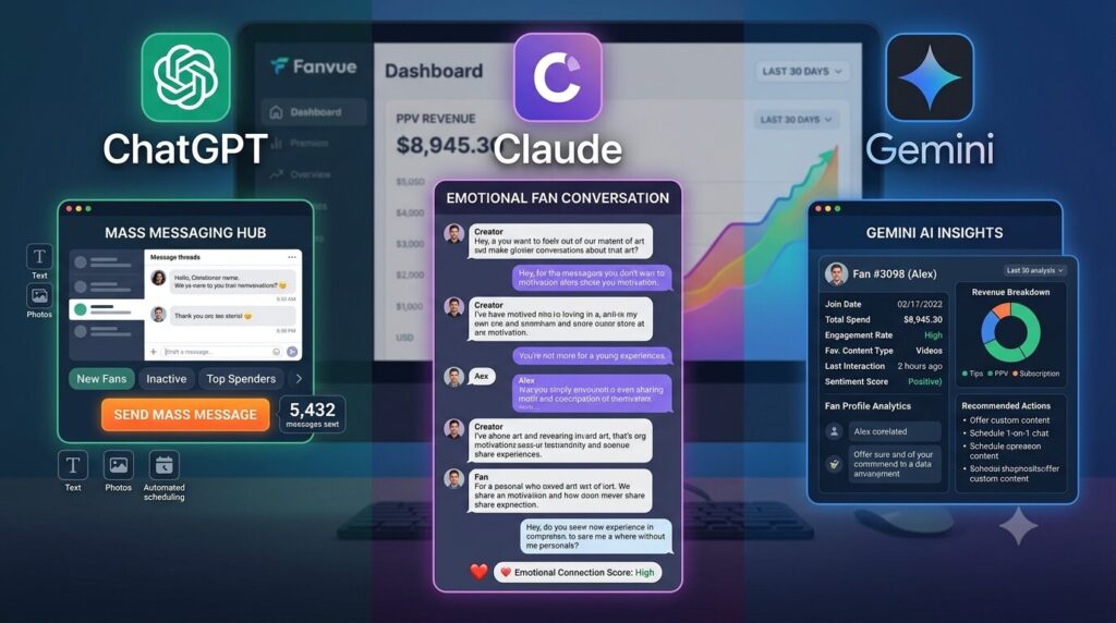 Chatgpt Vs Claude Vs Gemini Для Fanvue: Выбор Для Ppv
