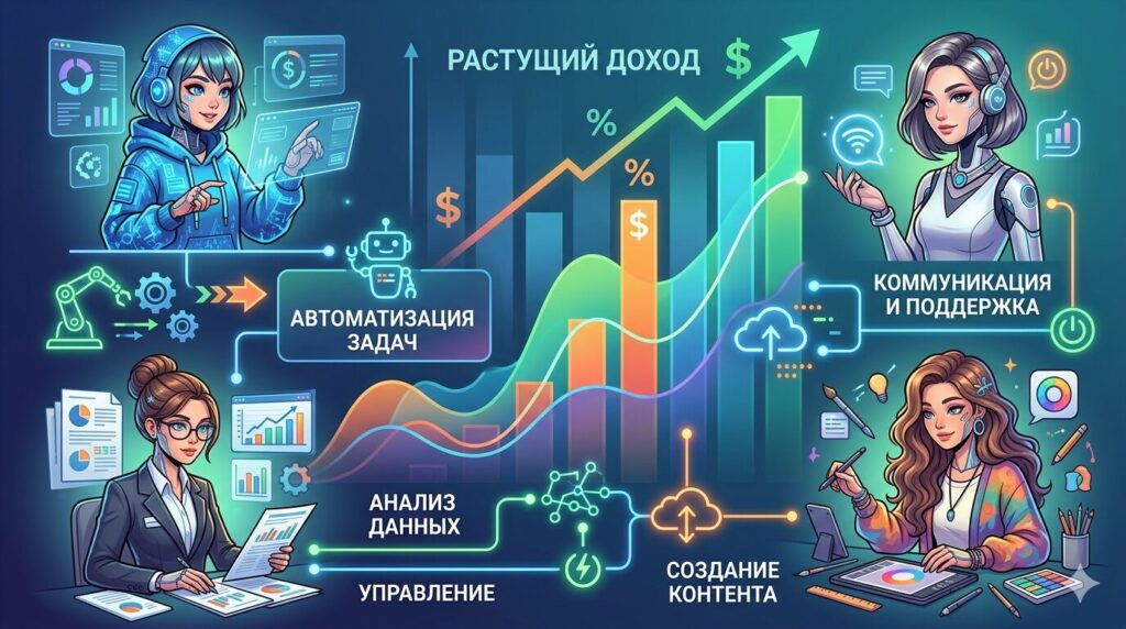 Масштабирование Ai Инфлюенсеров: Сеть Из 4 Аккаунтов И $3000+
