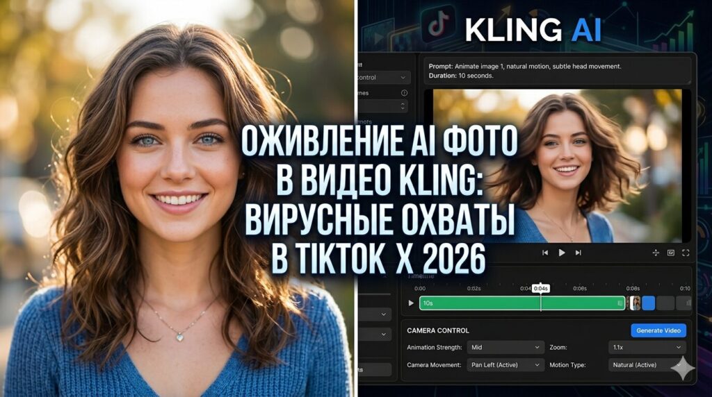 Оживление Ai Фото В Видео Kling: Вирусные Охваты В Tiktok И X 2026
