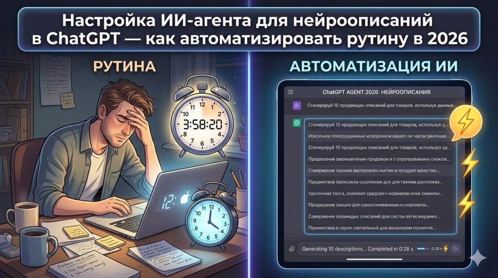 Настройка Ии-Агента Для Нейроописаний В Chatgpt — Как Автоматизировать Рутину В 2026 1 Настройка Ии-Агента Для Нейроописаний В Chatgpt — Как Автоматизировать Рутину В 2026