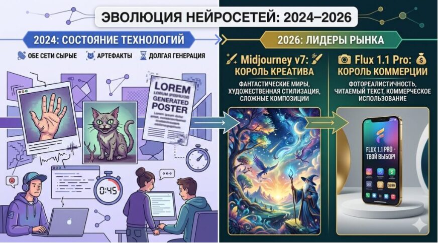 Midjourney Vs Flux Для Нейрофото: Что Выбрать В 2026