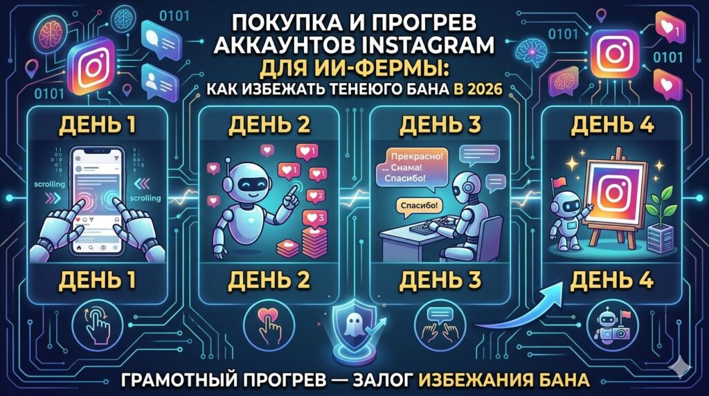 Покупка И Прогрев Аккаунтов Instagram Для Ии-Фермы: Как Избежать Теневого Бана В 2026