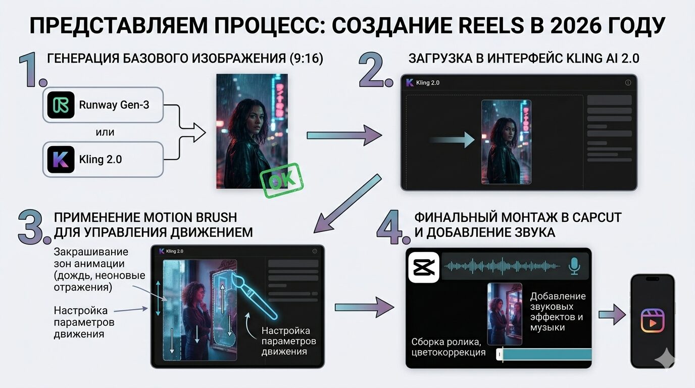 Фото В Видео Нейросетью: Гайд Для Reels И Shorts 2026