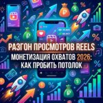 Разгон просмотров Reels монетизация охватов 2026: как пробить потолок