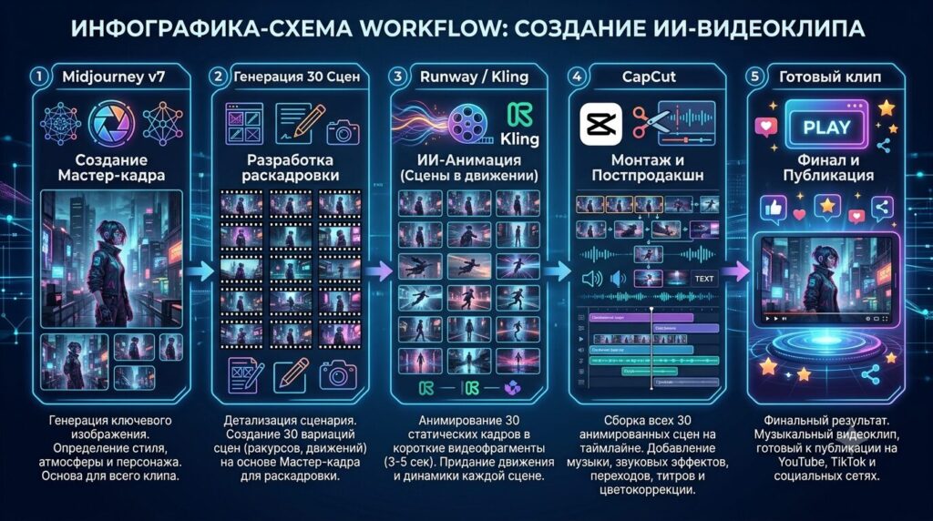 Сделать Ии Песню С Персонажем: Гайд По Midjourney V7 Для Клипов 2026
